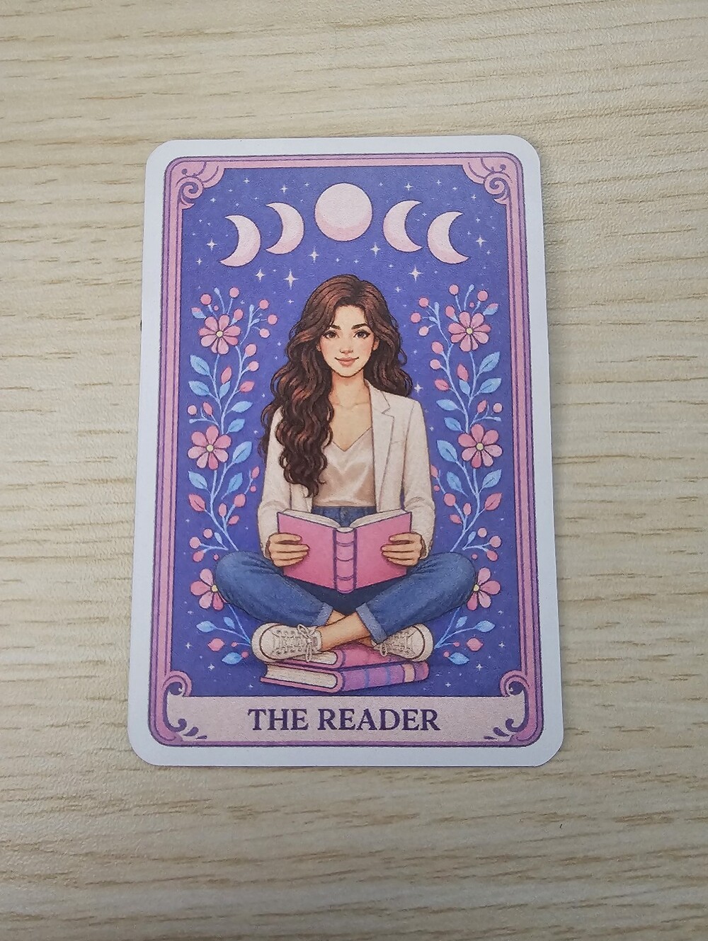 The Reader tarot-style Die-Cut Magnet 4" x 4"